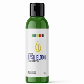 Tubees Tea Tree Basil Bloom Facial Cleanser - Radiance & Revitalization, Clear & Balanced Complexion, Deep Cleansing, 120ml