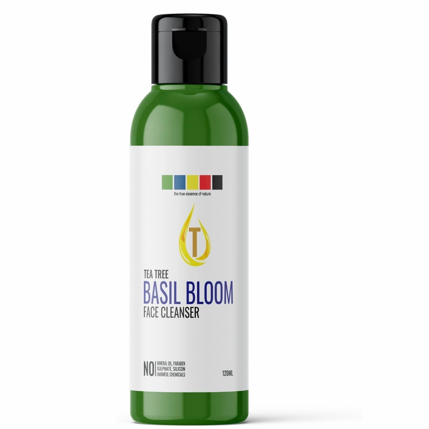 Tubees Tea Tree Basil Bloom Facial Cleanser - Radiance & Revitalization, Clear & Balanced Complexion, Deep Cleansing, 120ml