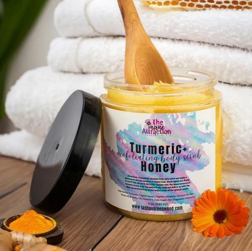Turmeric   Honey Body Scrub, 8oz