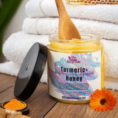 Turmeric   Honey Body Scrub, 8oz