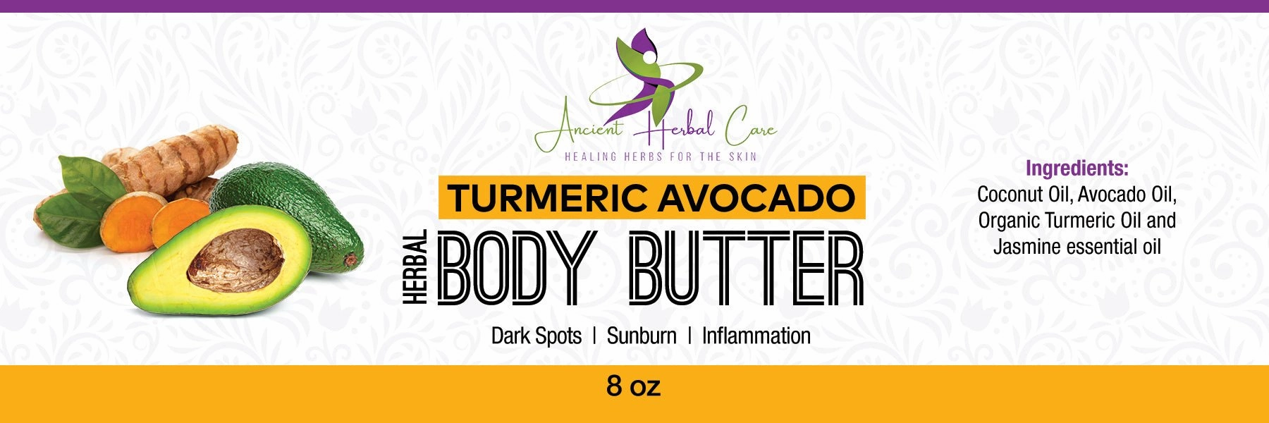 Turmeric and Avocado Organic Body Butter