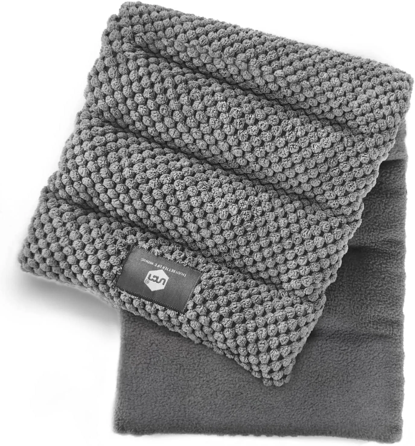 UNCN Microwave Heating Pad 7x17 Inches | Microwavable Heat Pad for Pain Relief | Reusable Bean Bag | Weighted Hot Pack for Neck, Shoulder, Cramps, Back | Warm Compress