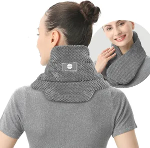 UNCN Neck Heating Pad with Washable Cover 29 * 6.6" for Neck Pain Relief and Shoulders Microwavable Wraps Heat Pack Moist Warmer Brace Hot Pillow Headache Cordless Portable