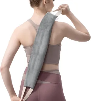 uncn Washable Heating Pad for Neck and Shoulders and Back Small Microwavable Wrap Weighted Lavender Warmer Heat Wrap Microwave Heatable Rice Sock Cervical Hot Pack Aromatherapy Scented 1.5Pounds