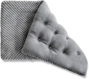 UNCN Wide Microwave Heating pad with Washable Cover 9 * 15" Microwavable Hot Pad for Neck Shoulder, Cramps, Back Cordless Warm Compress Weighted Moist Heat Pack for Aches, Unscented Grey