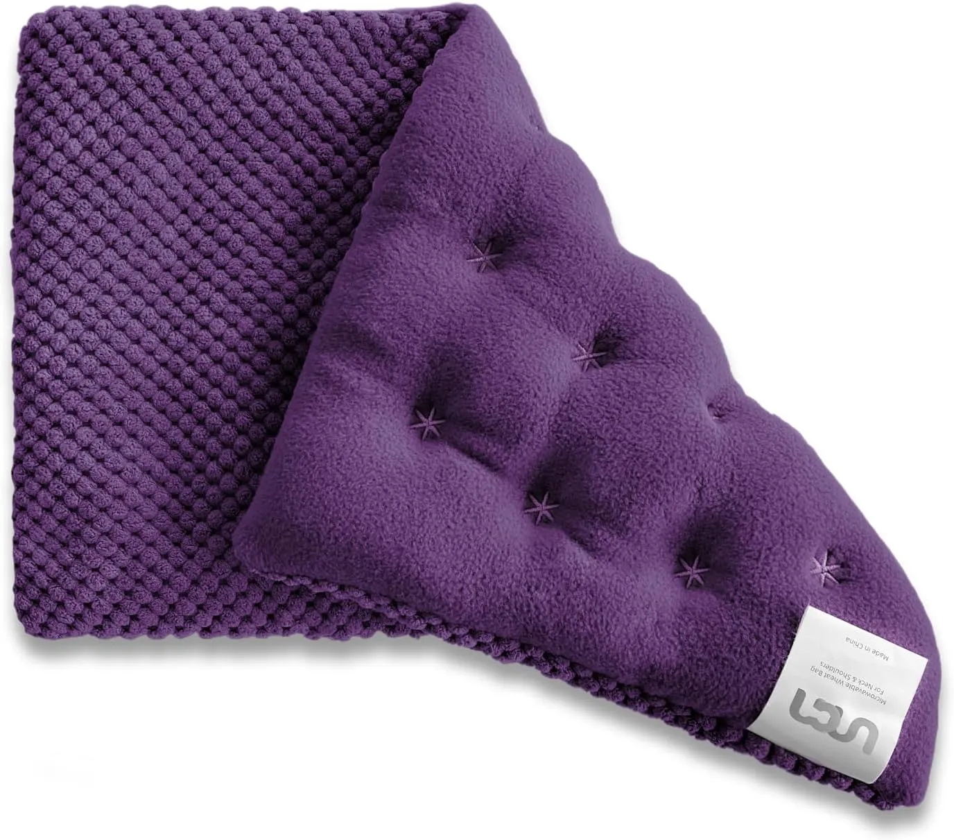 UNCN Wide Microwave Heating pad with Washable Cover 9 * 15" Microwavable Hot Pad for Neck Shoulder, Cramps, Back Cordless Warm Compress Weighted Moist Heat Pack for Aches, Unscented
