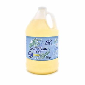 Unscented Pure Castile Soap Liquid for Face, Hand & Body Wash- Vegan, Non-GMO, Made in USA, All Skin Types, Dry & Sensitive Skin (1 Gallon)