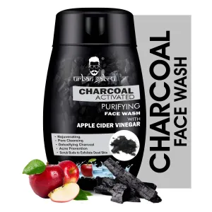UrbanGabru Charcoal Face Wash with Apple Cider Vinegar for Pimple/Acne control and clear Glowing Skin