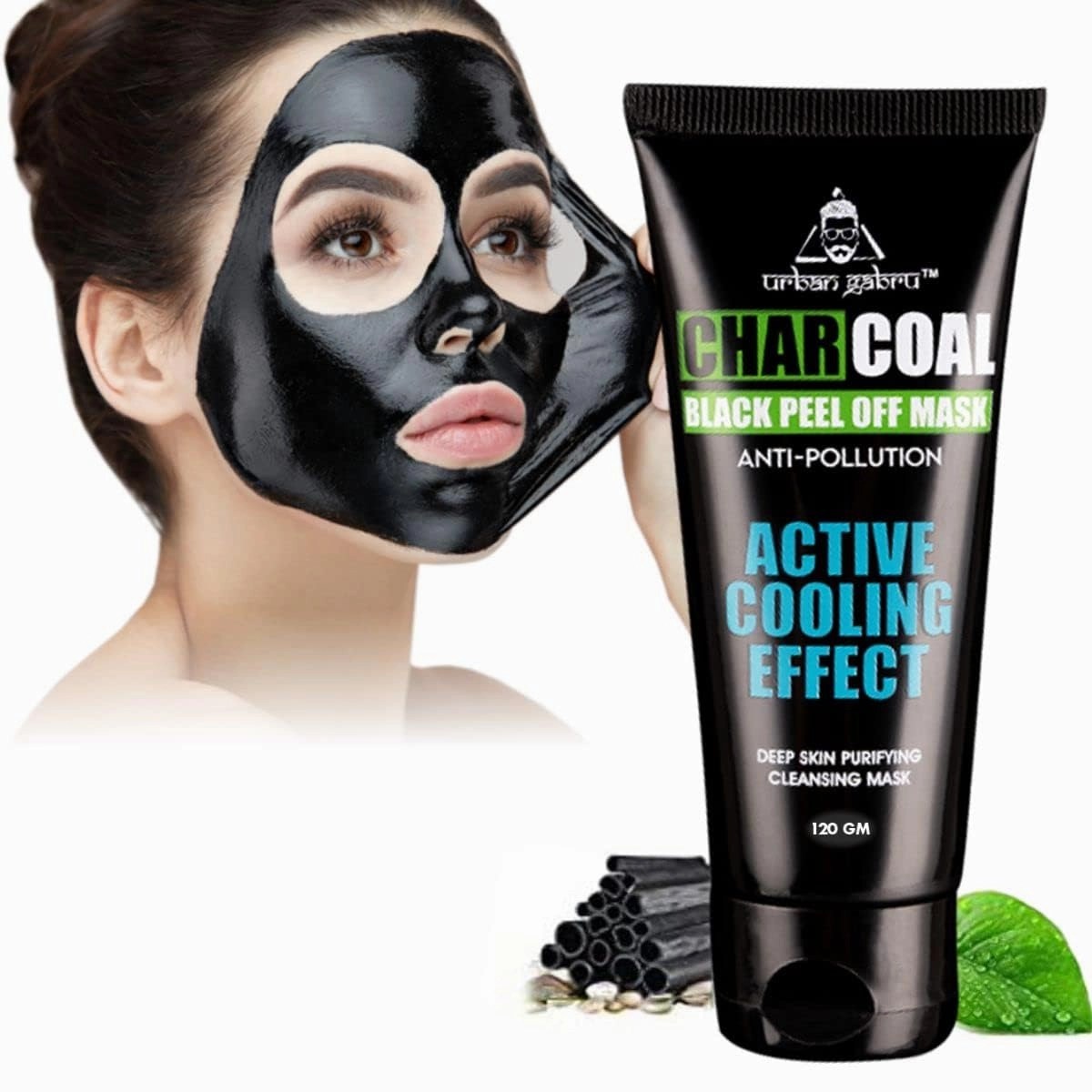 UrbanGabru CharCoal Peel Off Mask | Deep skin cleansing Mask 60gm