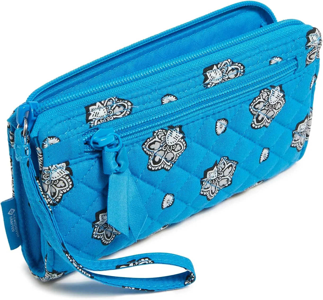 Vera Bradley Women's Cotton NFL Front Zip Wristlet (Multiple Teams Available)