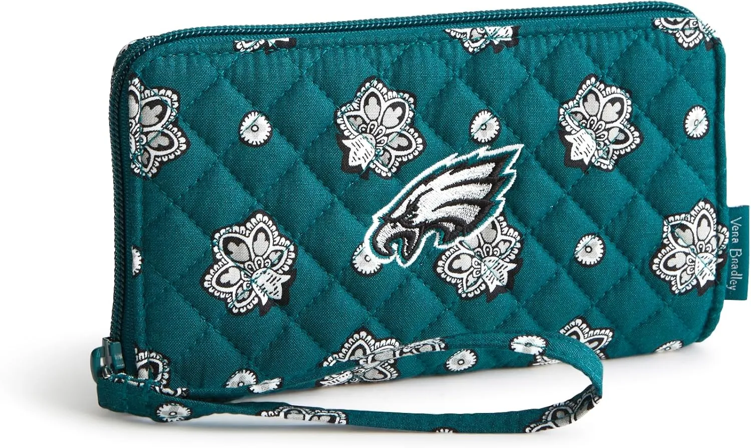 Vera Bradley Women's Cotton NFL Front Zip Wristlet (Multiple Teams Available)