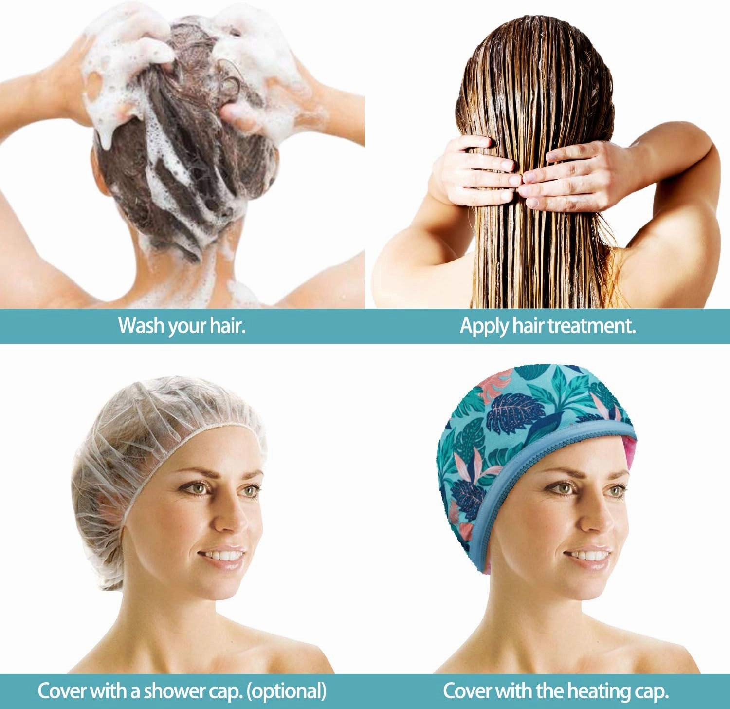VICARKO Hair Steamer Thermal Heat Cap 𝐄𝐱𝐭𝐞𝐧𝐝𝐞𝐝 𝐂𝐨𝐫𝐝 Deep Conditioning Natural Black Hair Scalp Treatment Spa Hot Head Care Electric for Home Use