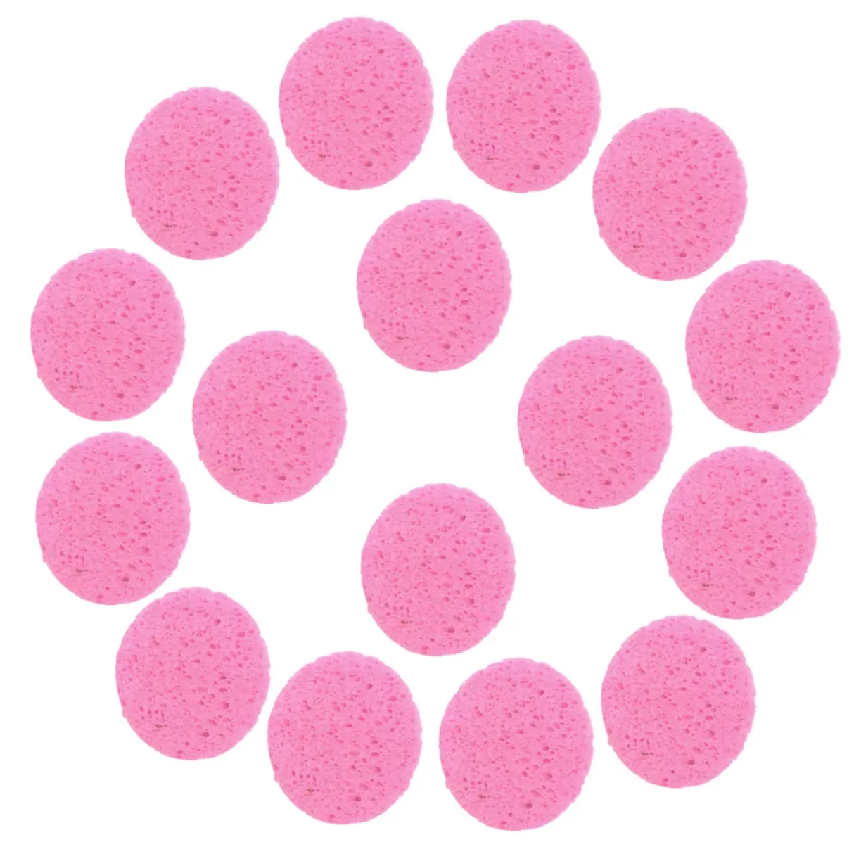 VICASKY 50pcs Compressed Facial Sponge Premium Makeup Removal Cleansing Sponges for Daily Use Gentle Exfoliating Pads Soft Water Absorbent Cellulose for and Skin Care