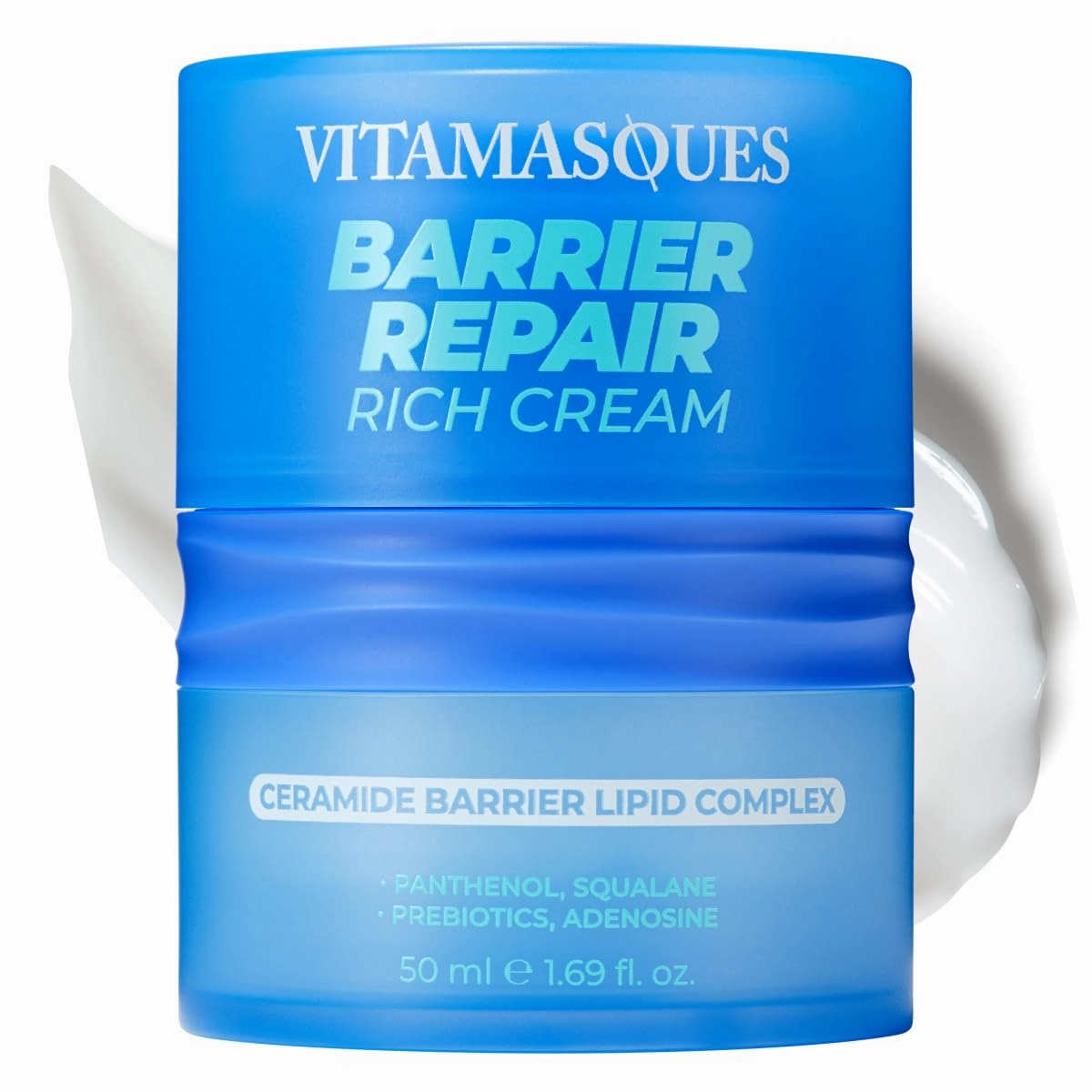 Vitamasques Barrier Repair Face Moisturizer Cream - Skin Barrier Repair Moisturizer - 1.69 Fl Oz