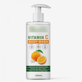 Vitamin C Body Wash Refreshing Shower Gel for Deep Cleansing | For Instant Cooling, Odor Protection & Improves Skin texture | 250ml