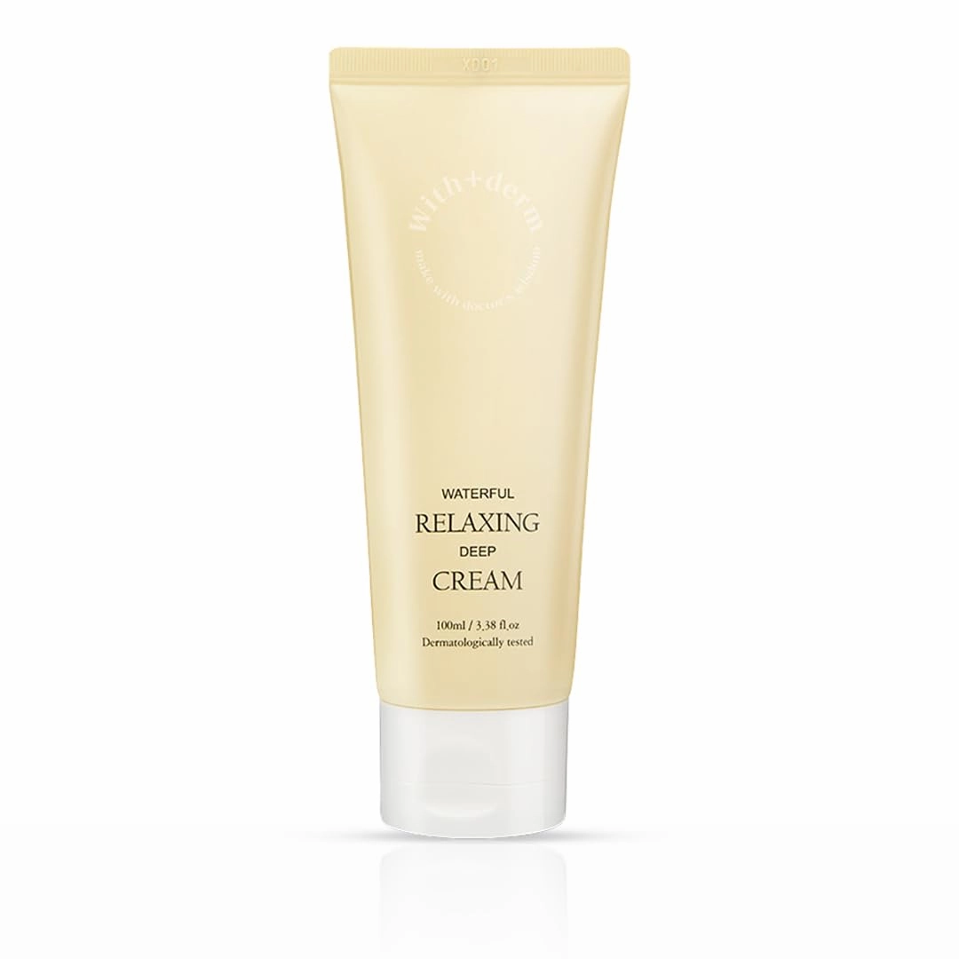 Waterful Relaxing Deep Cream 100ml - Moisturizing Cream for Sensitive, Dry and Rough Skin - Soothes and Strengthens Skin - Korean Skin Care - Safe, Gentle and Dermatologically Tested