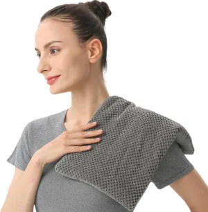 Wide Microwave Heating Pad for Pain Relief 8"x17" Microwavable Heat Pack for Cramps/Neck Shoulder/Back Washable Cover Cordless Unscented Cool & hot Moist Heat Pack Weighted Moist Warm unscented