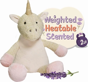 WILD BABY Weighted Stuffed Animals - Microwavable Plush Toy with Calming Lavender - Soft, Cuddly, Heatable Plush for Comfort & Warmth - Gift Ready Cuddles for Kids, Adults & Toddlers (Boys & Girls)