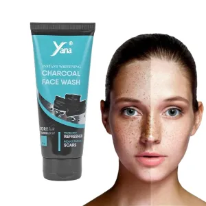 Yana Activated Charcoal Pigmentation Face Wash travel size & Cleanser For Women By Korean Technoloy | Charcoal Face Wash Scrub | Side-effect Free
