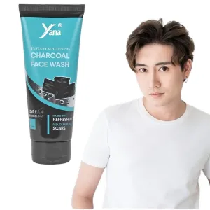 Yana women purifying charcoal face wash, cleanser for men, Natural and Organic Daily Facial cleanser