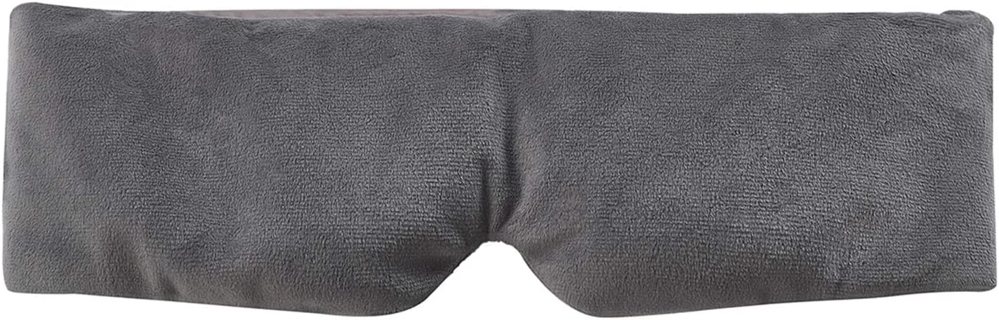 YnM Weighted Eye Mask for Sleep & Relaxation | Hot & Cold Therapy Eye Mask | Cooling Bamboo & Cozy Minky Dual-Sided Weighted Sleep Mask with a Romvable Insert Filled with Clay Beads, 0.5lb