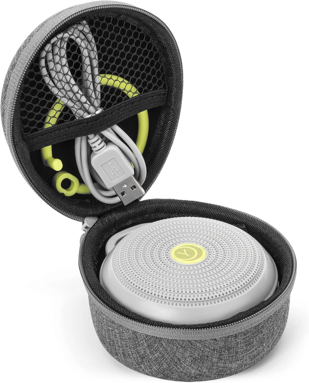 Yogasleep Hushh & Crush Resistant Travel Case, (2 Piece Set) Portable White Noise Sound Machine for Baby, 3 Soothing Natural Sounds, Noise Canceling for Sleep Aid, Office Privacy, & Meditation