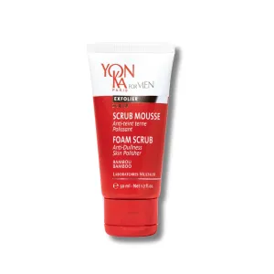 Yon-Ka Mens Foaming Scrub (50ml) Deep Cleansing Exfoliator, Gentle Gel Wash Tightens Pores and Prevents Ingrown Hairs