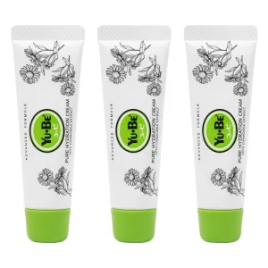 Yu-Be Advanced Formula Pure Hydration Cream Duo - Daily Oil & Fragrance Free Moisturizer to Hydrate & Soothe Sensitive Skin | Moisturizing Lotion Safe for All Skin Types & for Face, Body, & Hands