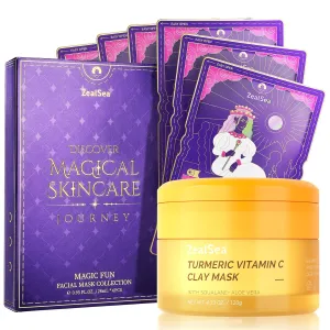 ZealSea Face Masks and Turmeric Clay Mask Bundle